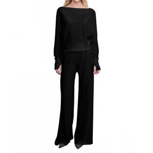 NEW ENZA COSTA cashmere dolman top in black